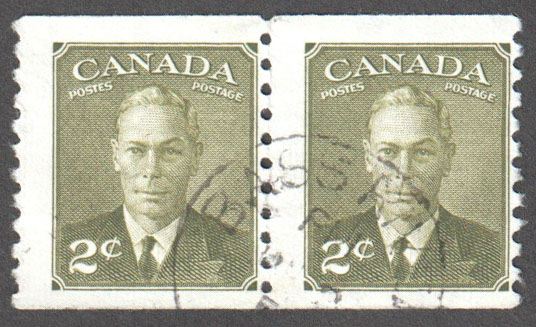 Canada Scott 309 Used F Pair - Click Image to Close